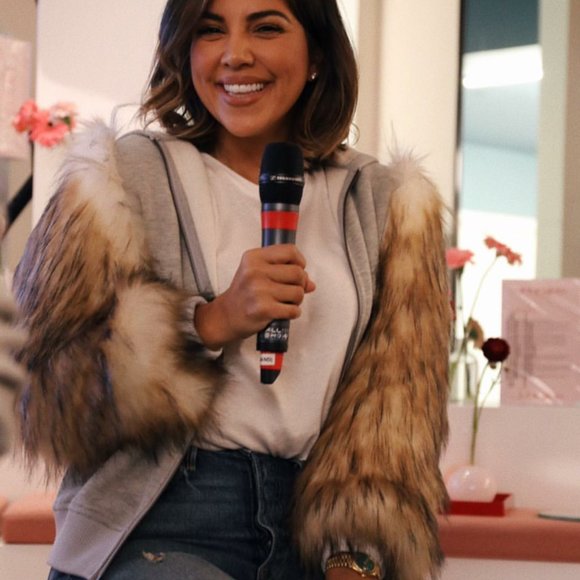 X REVOLVE Elliot Faux Fur Hoodie Jacket - Picture 1 of 7